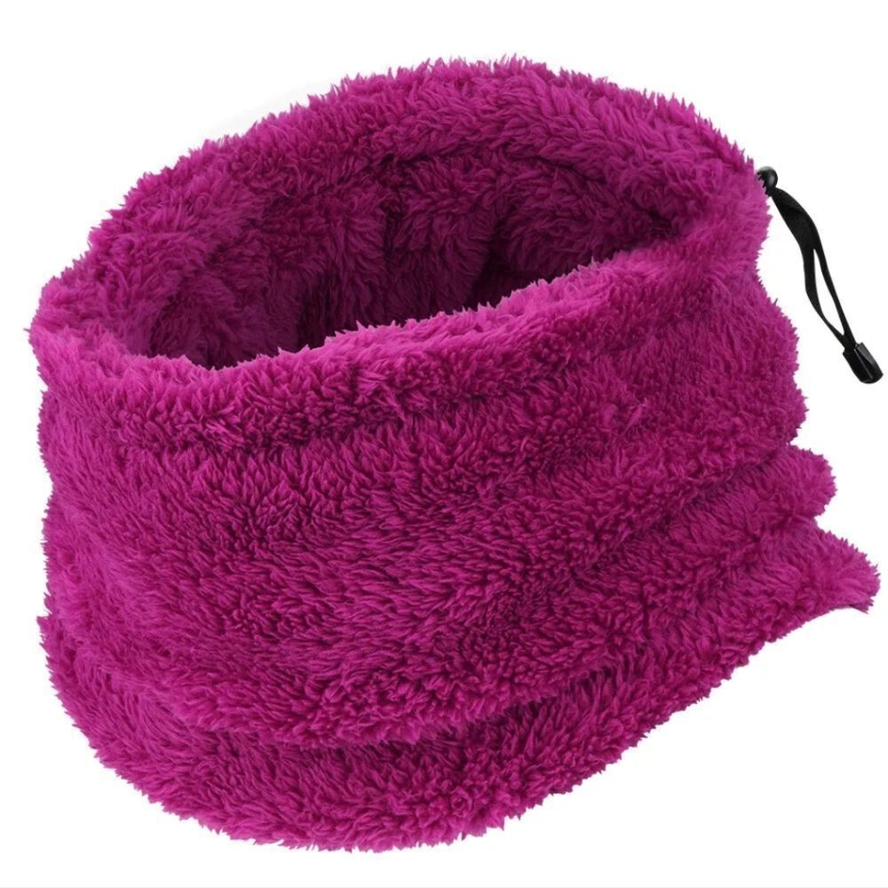 Winter Fleece Neck Warmer Gaiter Half Face Mask Men Women Windproof Ski Bandana